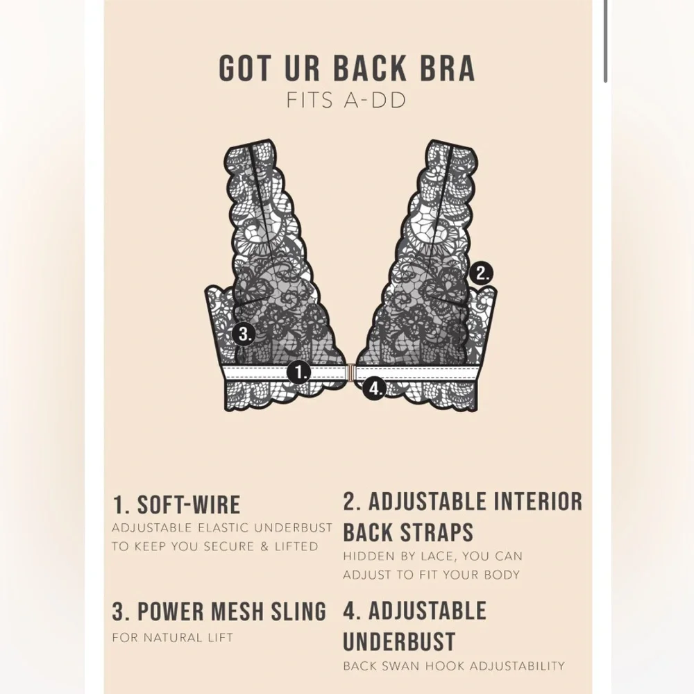 We Are HAH Got Ur Back Bra